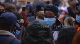 BLM protestor, Melbourne