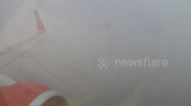 Watch pilot land a Jet2 aircraft in near-zero visibility foggy conditions