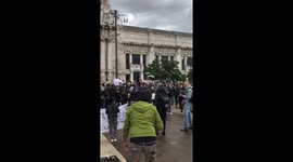 Black Lives Matter protest in Milan