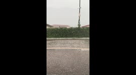 Massive hailstorm in Italy