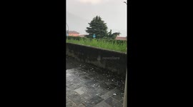 Huge hailstorm in Italy
