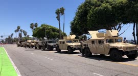 National Guard troops leave Los Angeles