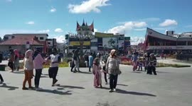 tourist attraction in the city of Bukittinggi, the province of West Sumatra, Indonesia re-opened after closing because of the Corona virus