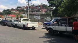 Long lines seen at gas stations in Venezuela