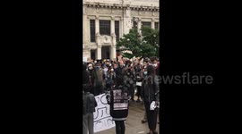 Hundreds join Black Lives Matter protest in Milan