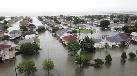Drone footage reveals devastation caused by Tropical Storm Cristobal in New Orleans