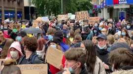 Hundreds gather for Black Lives Matter protest in Tunbridge Wells, UK