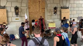 Black Lives Matter protesters sing 'Hare Krishna' in Washington, D.C.