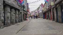 Galway City, Ireland 1st day after shops reopened