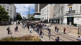Thousands in France start to march through Nantes against police violence and racism