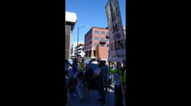 BLM protest street preacher / preacher arested 1of2
