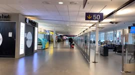 Montreal airport completely empty due to COVID-19