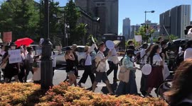 Black Lives Matter march in Osaka, Japan 07/06/2020