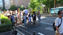 Black Lives Matter march in Osaka, Japan 07/06/2020