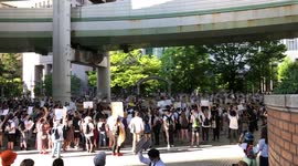 Black Lives Matter march in Osaka, Japan 07/06/2020