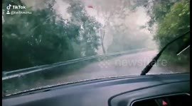 Rainy day drive through....