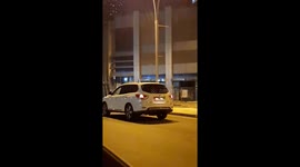Night drive in city