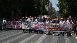 Students and teachers parade through Athens protesting education reforms