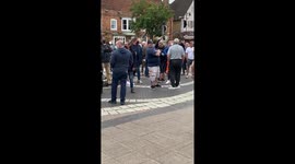 'Go back to Africa then!' Black Lives Matter protesters heckled by aggressive opposition group