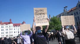 Swedes hold rally in support of Black Lives Matter