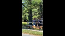 Racist Anti-protesters try to disrupt peaceful protest in Franklinville, NJ