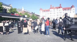 Swedes hold rally in support of Black Lives Matter