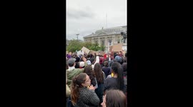 Protesters rally in Geneva in support of Black Lives Matter