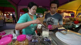 How to make Fried Ice / Ice Cream Rolls - Delicious Thai Street Food ice cream Dessert