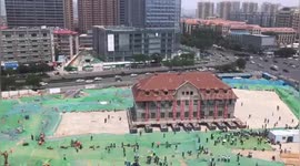 Chinese city relocates 100-year-old nunnery using self-propelled modular transporters