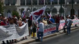 Teachers and students rally against education bill in Athens