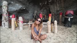 Cave full of penises is a phallic shrine dedicated to Thai goddess