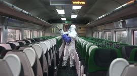 Train companies are trialing a new virus-killing