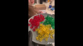 Thrifty US man shows his TikTok followers how to make DIY gummy bears
