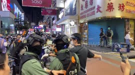 6.12 first anniversary protest in Causeway Bay