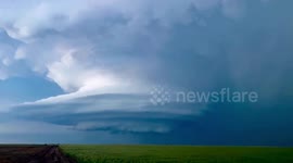 Tornado-Warned Supercell near Sublette, KS