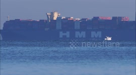 World's biggest container ship arrives for first time in UK
