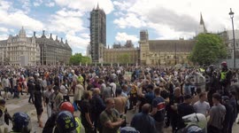 Far-right / Black Lives Matter Protests London UK