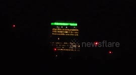 London building lights up green to mark third anniversary of Grenfell Tower fire