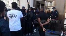 Large queues in London as Nike's Oxford Street store opens early