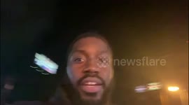 Atlanta police use tear gas on protesters who set fire to Wendy's cafe in Atlanta, USA