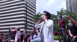 Med students protest for Black Lives Matter in Philadelphia