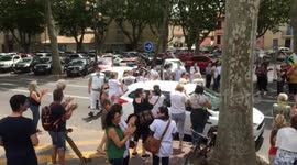 French health workers protest