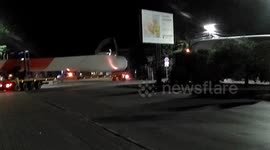 Giant turbine for new Russian windfarm transported by truck