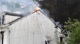 House fire with rescue