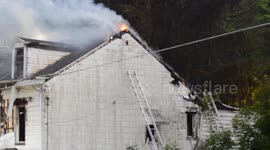 House fire with rescue