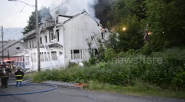 House fire with rescue