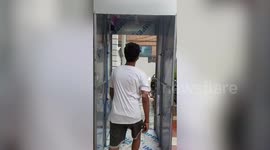 Mechanical engineering student develops coronavirus sanitiser tunnel at home during lockdown in northern India