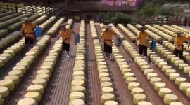 Shaolin monks disinfect stage and audience area to prepare for performance