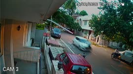 Road rage incident sees motorist speed off with man clinging to car hood in India