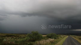 Nasty Thunderstorm With Constant Thunder  & Intense Rain Core